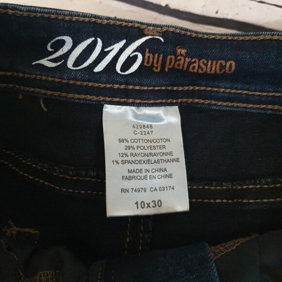2016 by Parasuco Lightly Washed Blue Straight Jeans Size 10 × 30 - Picture 3 of 5